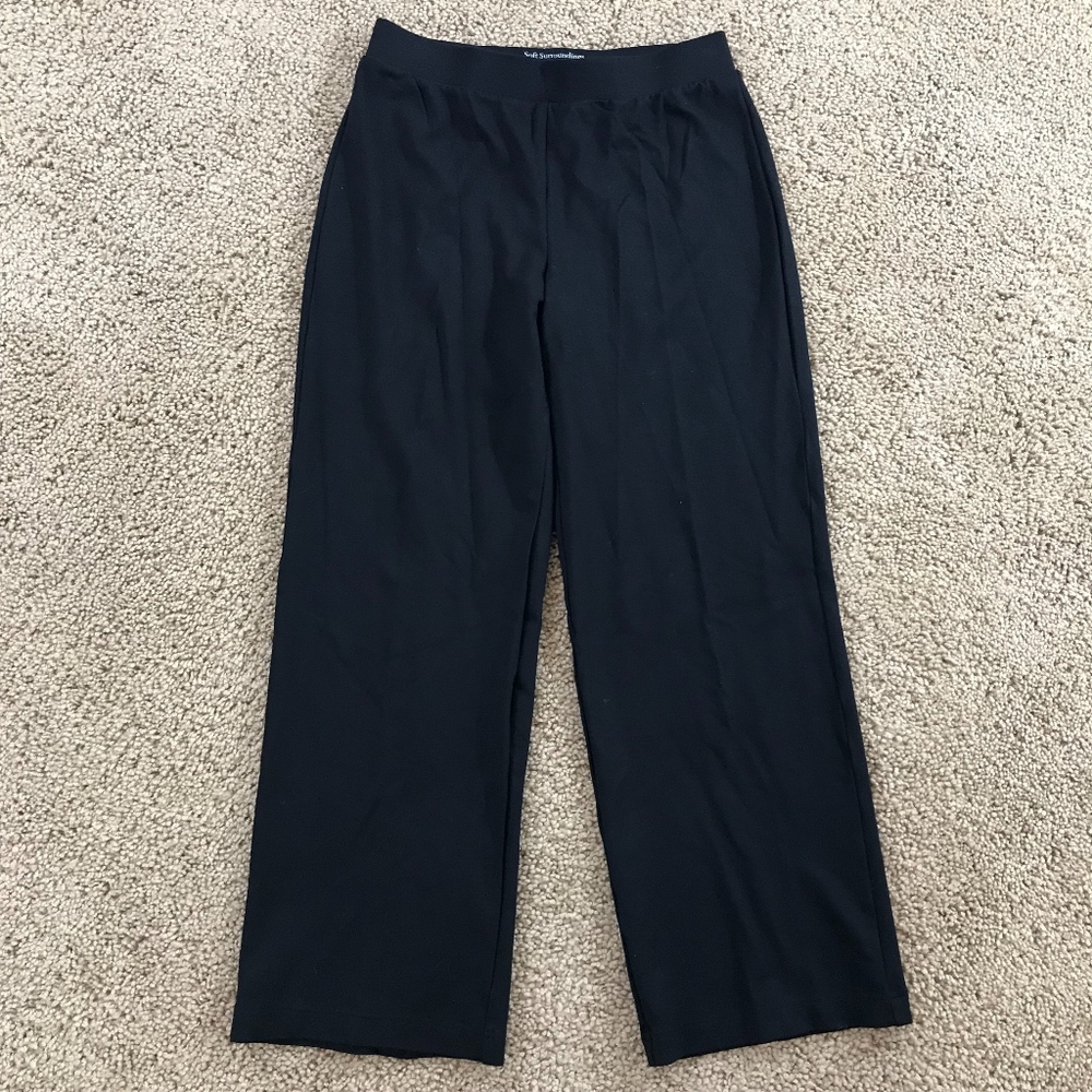 Soft Surroundings Womens Black Dress Pants XSP